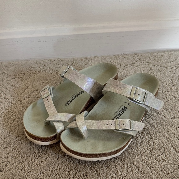 Birkenstock Kids Metallic Sandals - Picture 1 of 4
